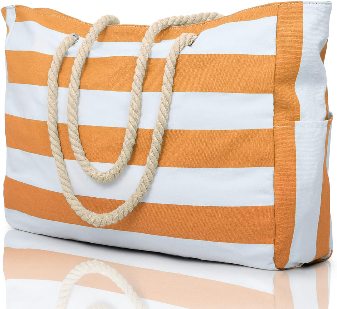 Wasserdichte Extragroße Strandtasche Mit Taschen Für Wochenendtrips
