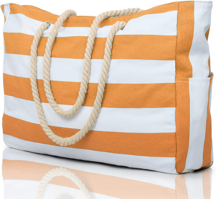 Wasserdichte Extragroße Strandtasche Mit Taschen Für Wochenendtrips