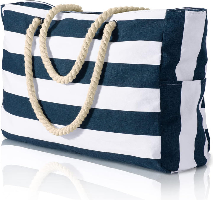 Wasserdichte Extragroße Strandtasche Mit Taschen Für Wochenendtrips