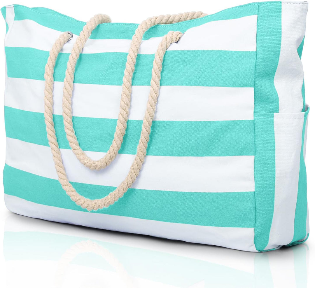 Wasserdichte Extragroße Strandtasche Mit Taschen Für Wochenendtrips
