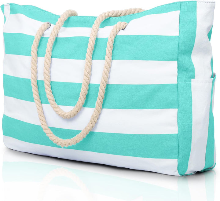 Wasserdichte Extragroße Strandtasche Mit Taschen Für Wochenendtrips