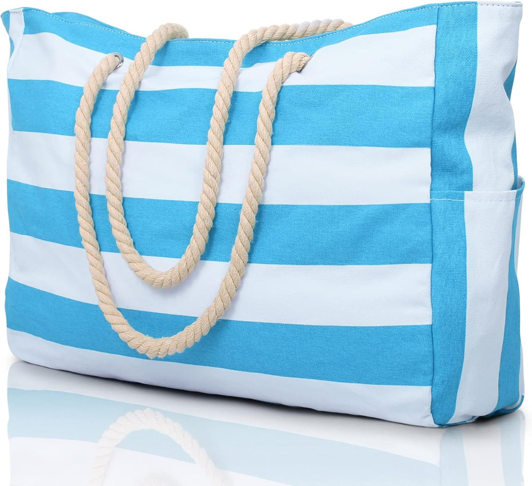 Wasserdichte Extragroße Strandtasche Mit Taschen Für Wochenendtrips