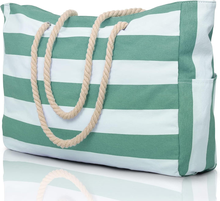 Wasserdichte Extragroße Strandtasche Mit Taschen Für Wochenendtrips