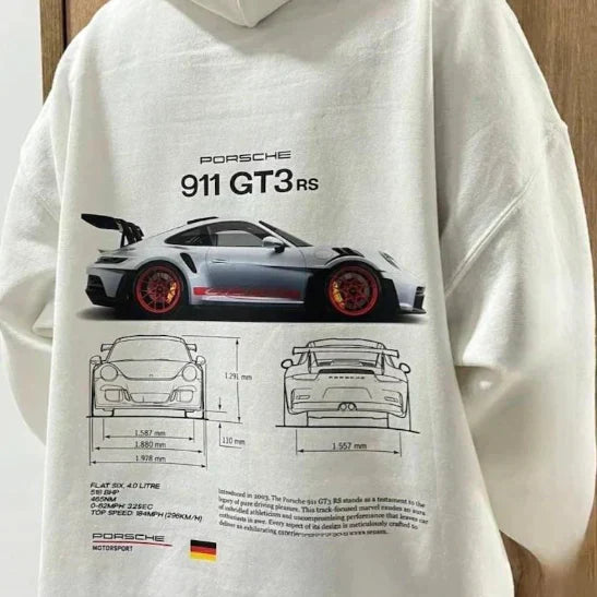 Unisex Renn-Hoodie Grafikdruckdesign Dynamischer Look