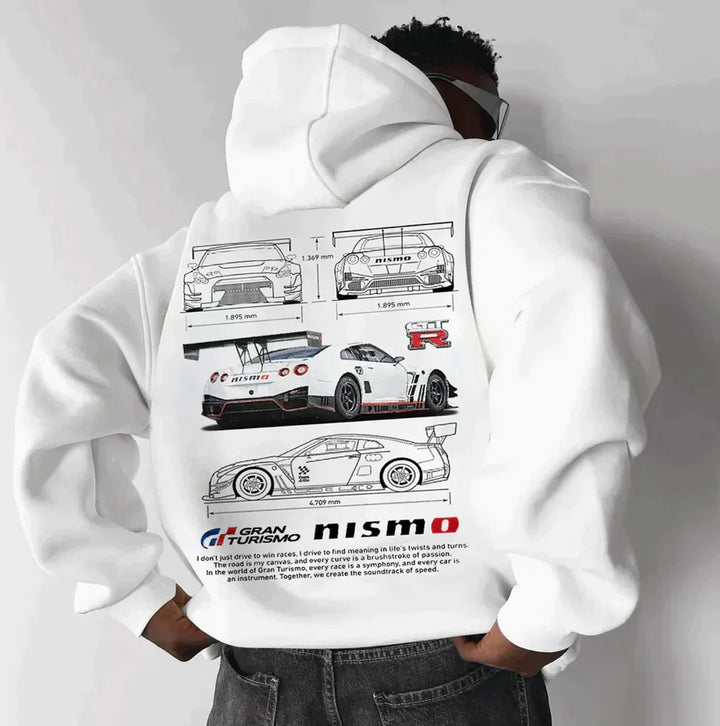 Unisex Renn-Hoodie Grafikdruckdesign Dynamischer Look