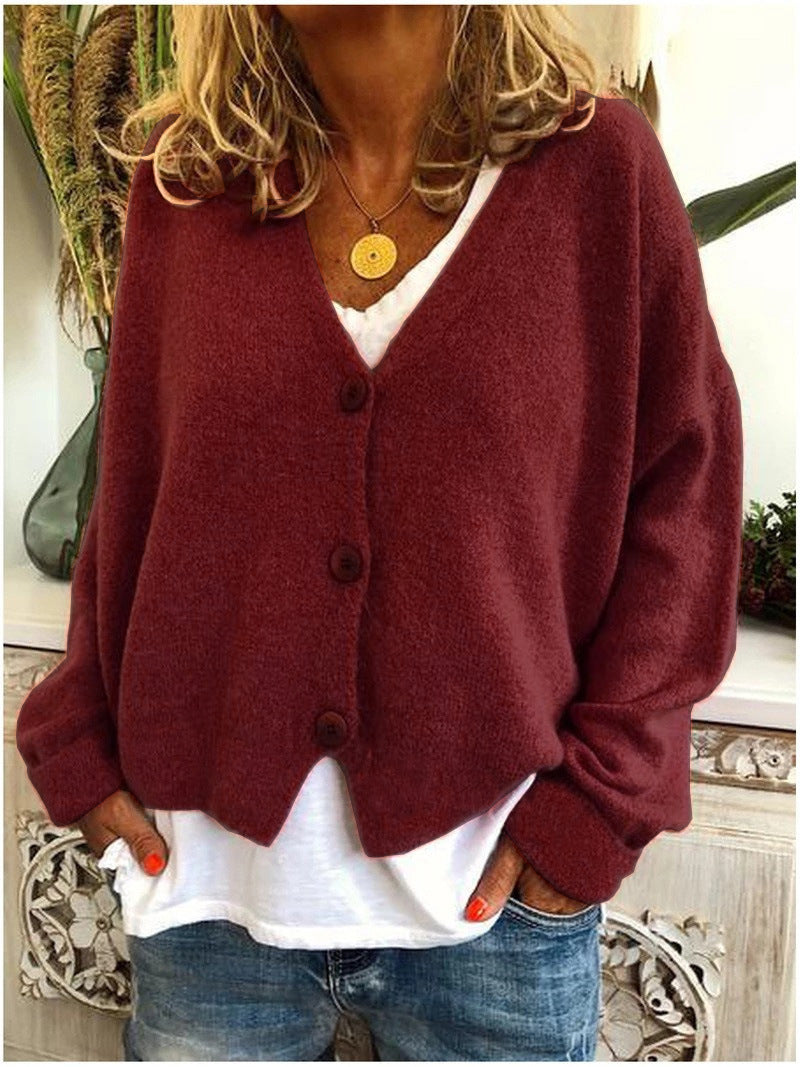 Damen Strickjacke Strickcardigan Kuscheligen Komfort Stil