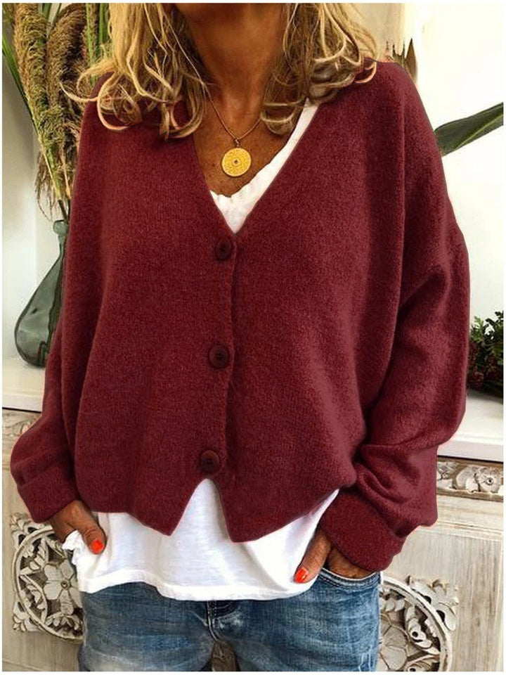 Damen Strickjacke Strickcardigan Kuscheligen Komfort Stil