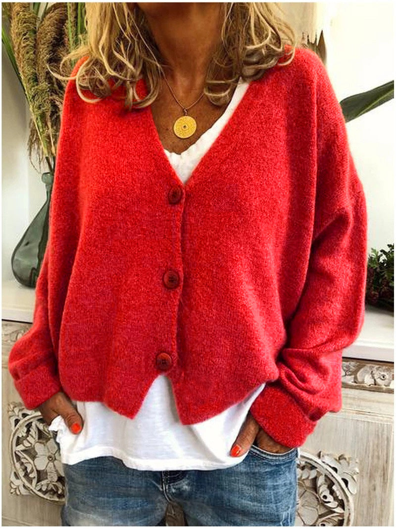 Damen Strickjacke Strickcardigan Kuscheligen Komfort Stil