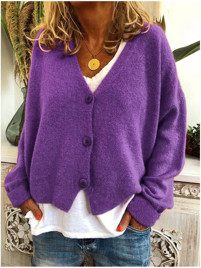 Damen Strickjacke Strickcardigan Kuscheligen Komfort Stil