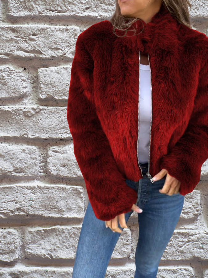 Damen Herbstmantel Warm Und Gemütlich Luxuriöses Erscheinungsbild Leicht Zu Tragen