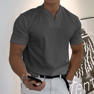Nara | Herren Polo-Shirt – Modell Steffen, Slim-Fit & Eleganter V-Ausschnitt