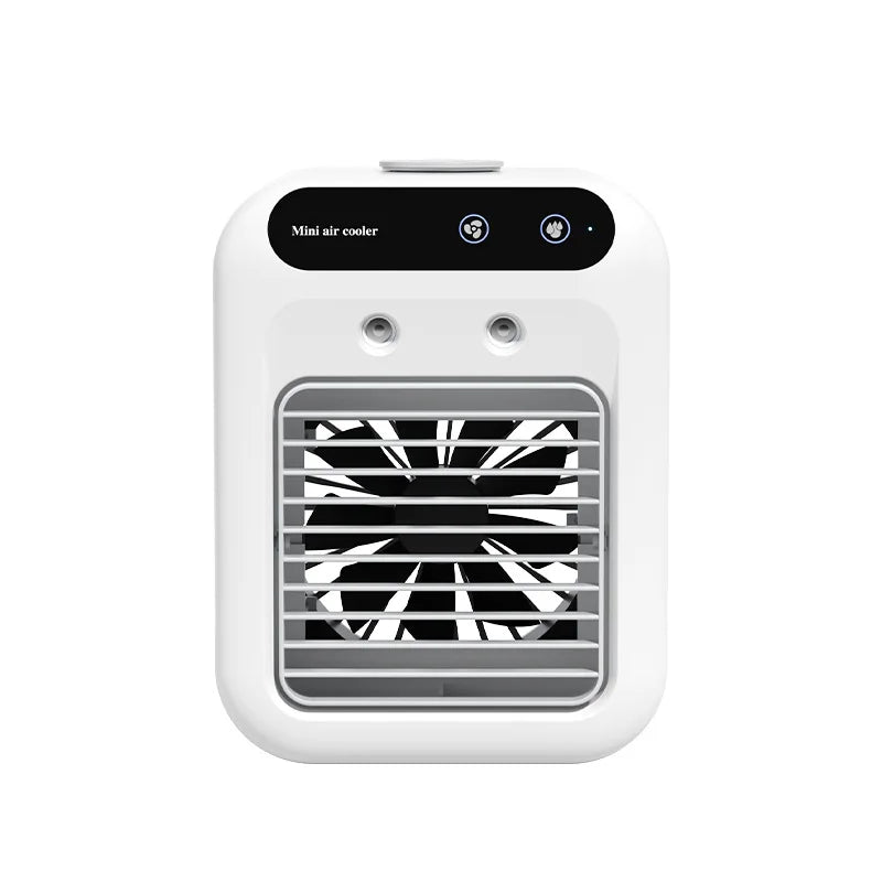 Tragbarer Tisch-Luftkühler – Mini-Sprühbefeuchter-Ventilator, 500-ml-Tank, USB-Klimaanlage für Studentenwohnheim, Zuhause und Büro