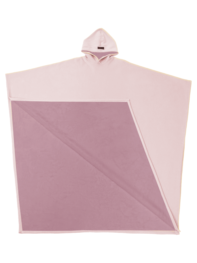 Unisex Poncho Mit Kapuze Und Fleecefutter Komfort Zeitlose Silhouette