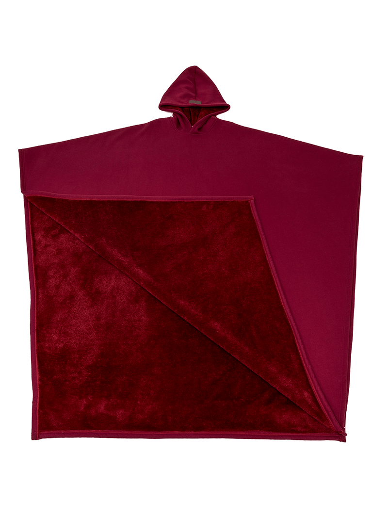Unisex Poncho Mit Kapuze Und Fleecefutter Oversize