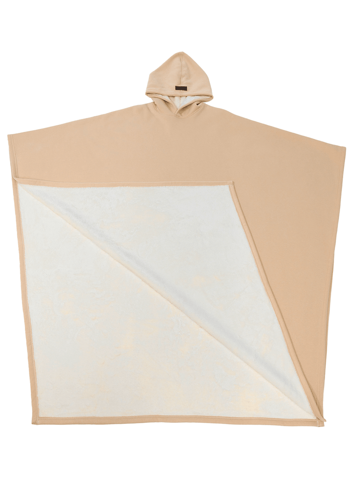 Unisex Poncho Mit Kapuze Und Fleecefutter Komfort Zeitlose Silhouette