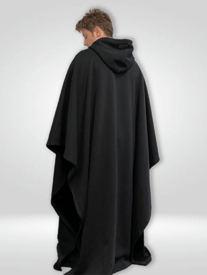 Unisex Poncho Mit Kapuze Und Fleecefutter Oversize
