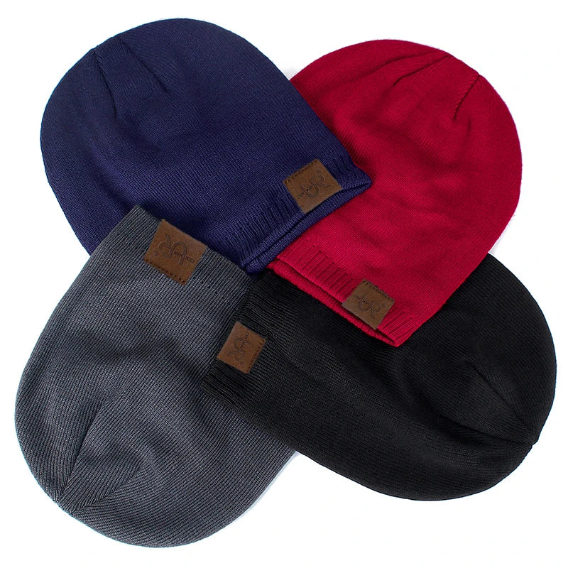 Unisex Labal Wintermützen, Strickmützen Beanie-Mütze Outdoor-Aktivitäten