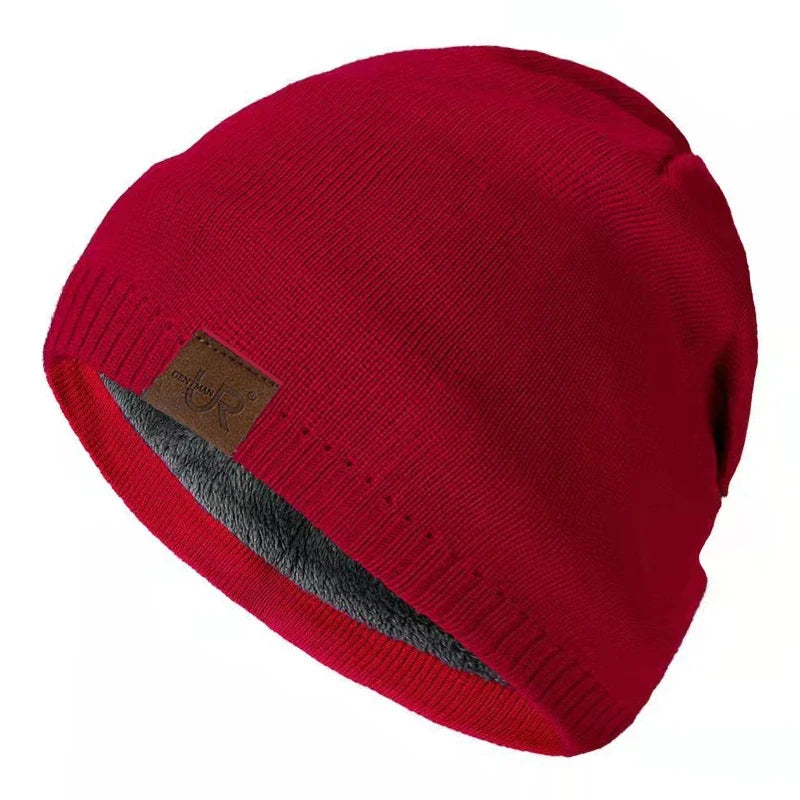 Unisex Labal Wintermützen, Strickmützen Beanie-Mütze Outdoor-Aktivitäten