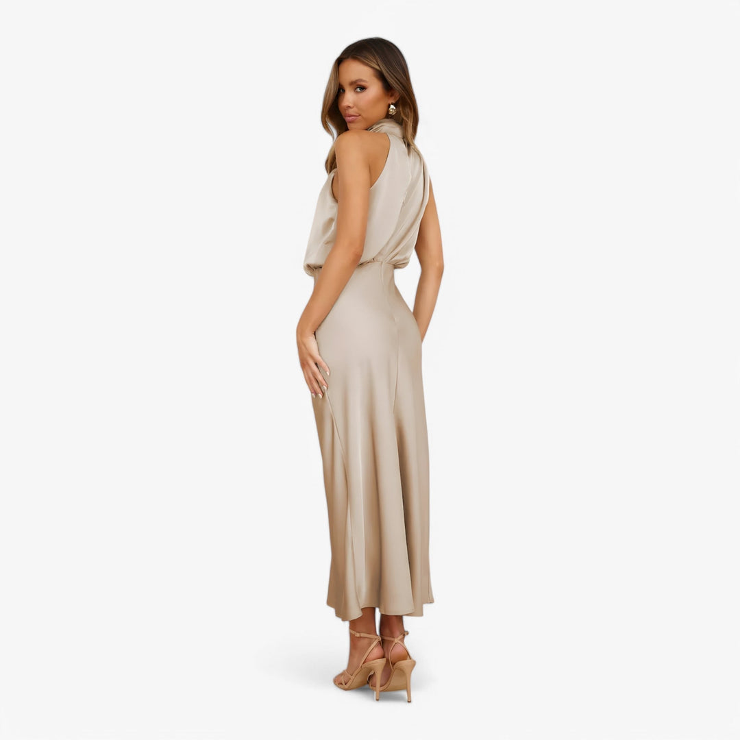 Estela | Damen-Trägerlos-Festkleid – Anmutige Eleganz & Komfort für Events