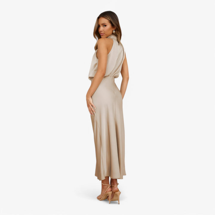 Estela | Damen-Trägerlos-Festkleid – Anmutige Eleganz & Komfort für Events