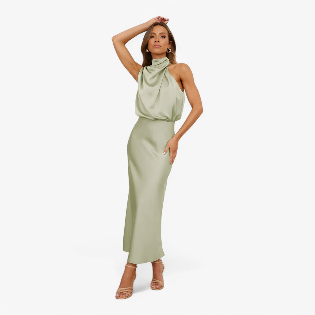 Estela | Damen-Trägerlos-Festkleid – Anmutige Eleganz & Komfort für Events