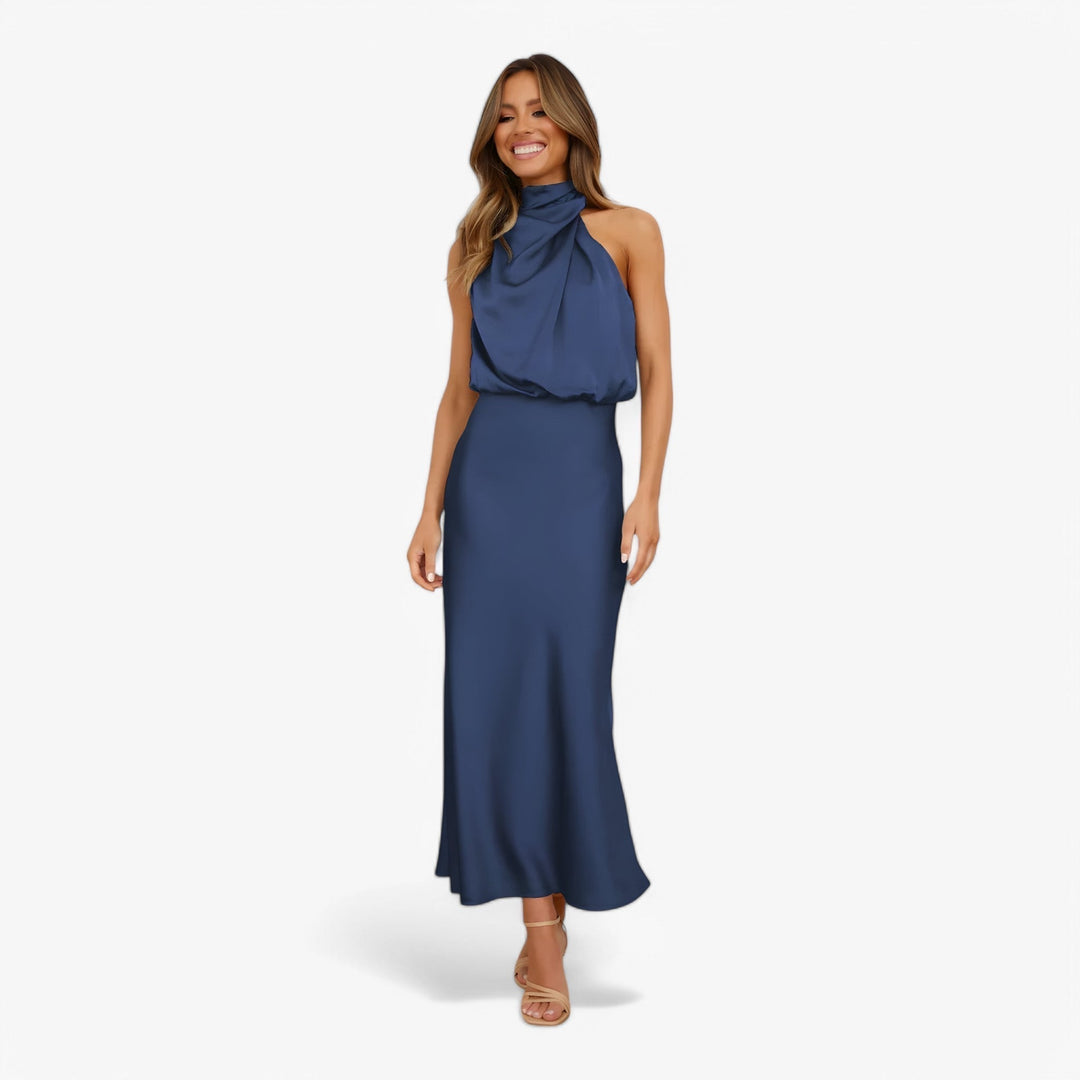 Estela | Damen-Trägerlos-Festkleid – Anmutige Eleganz & Komfort für Events