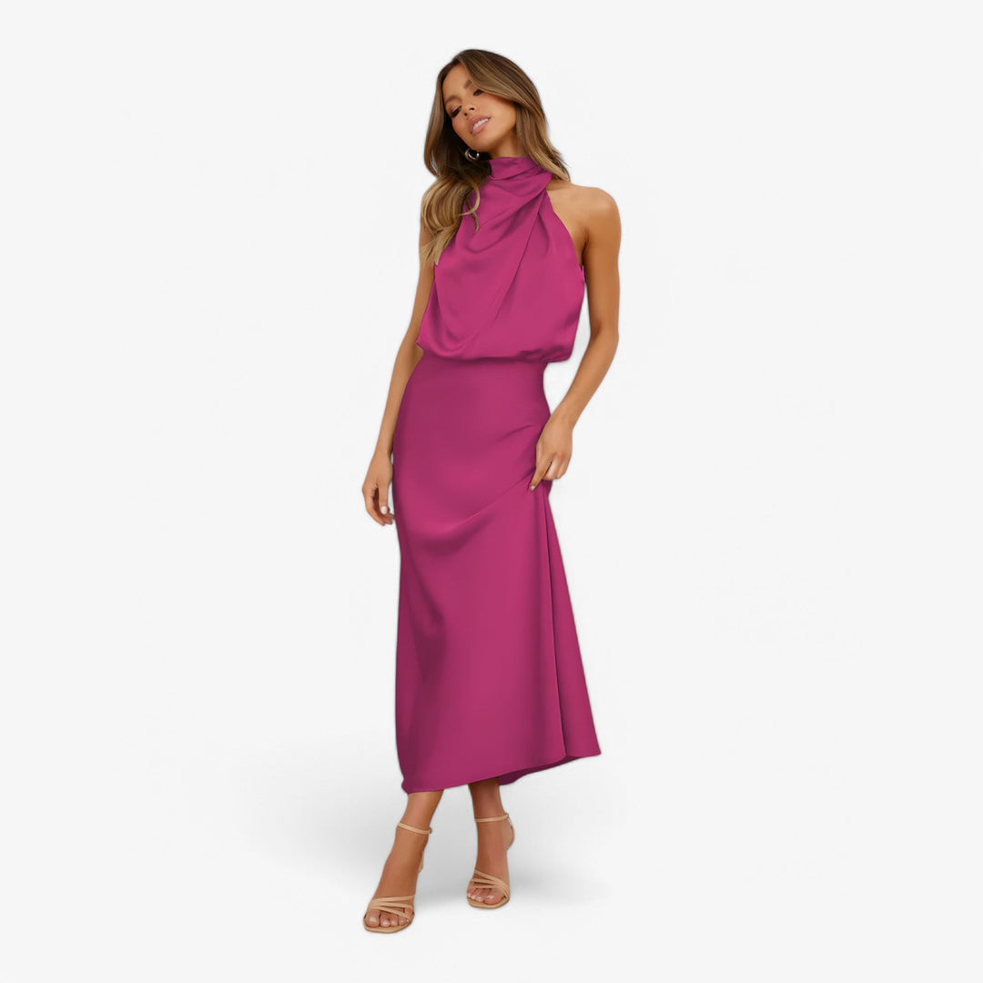 Estela | Damen-Trägerlos-Festkleid – Anmutige Eleganz & Komfort für Events