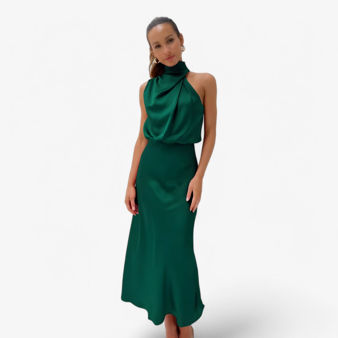 Estela | Damen-Trägerlos-Festkleid – Anmutige Eleganz & Komfort für Events
