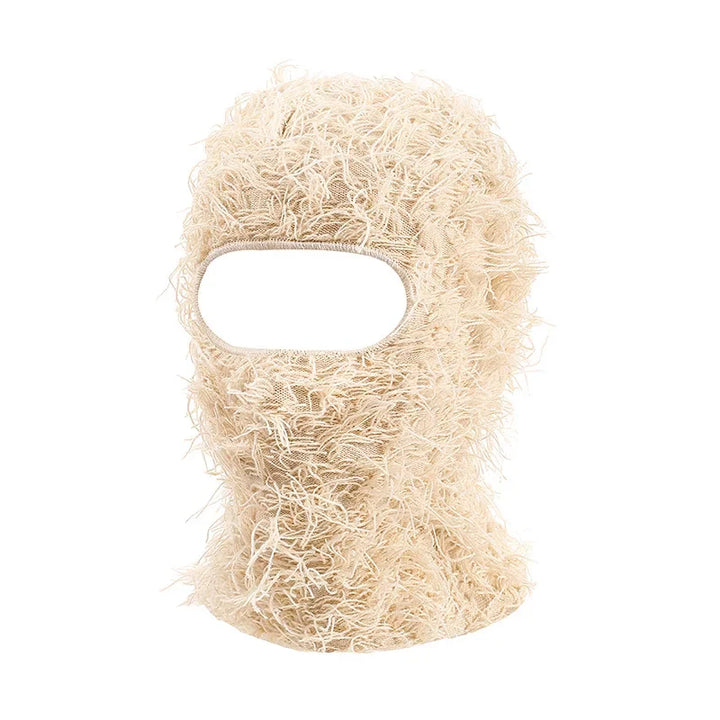 Herrenmütze Vollgesichtsmaske Skimaske Used-Look Tarnmuster Wintermütze Warm