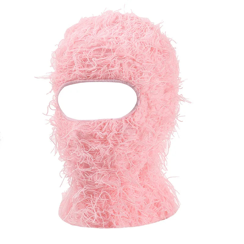 Herrenmütze Vollgesichtsmaske Skimaske Used-Look Tarnmuster Wintermütze Warm