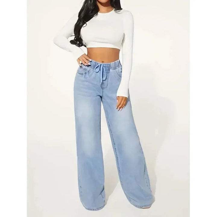 Frauen High Waist Baggy Jeans Für Frauen Entspannte Passform Komfort mit Stil
