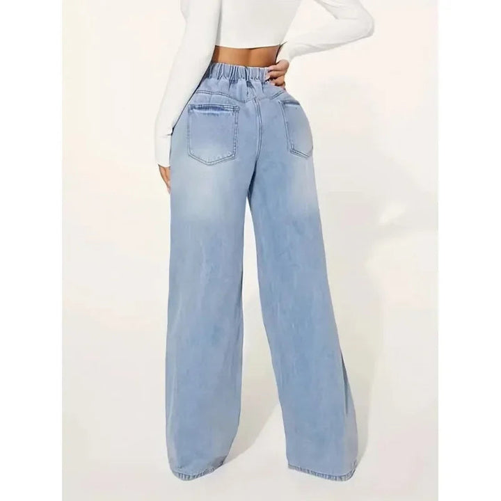 Frauen High Waist Baggy Jeans Für Frauen Entspannte Passform Komfort mit Stil