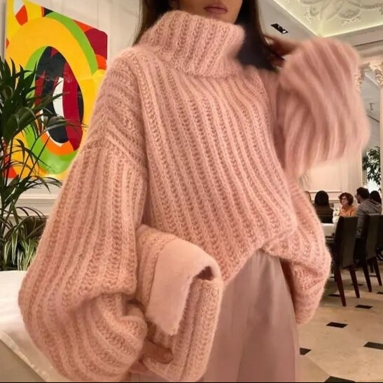Weiche Stoffe Oversized Passform Hoher Kragen Ideal Für Den Winter