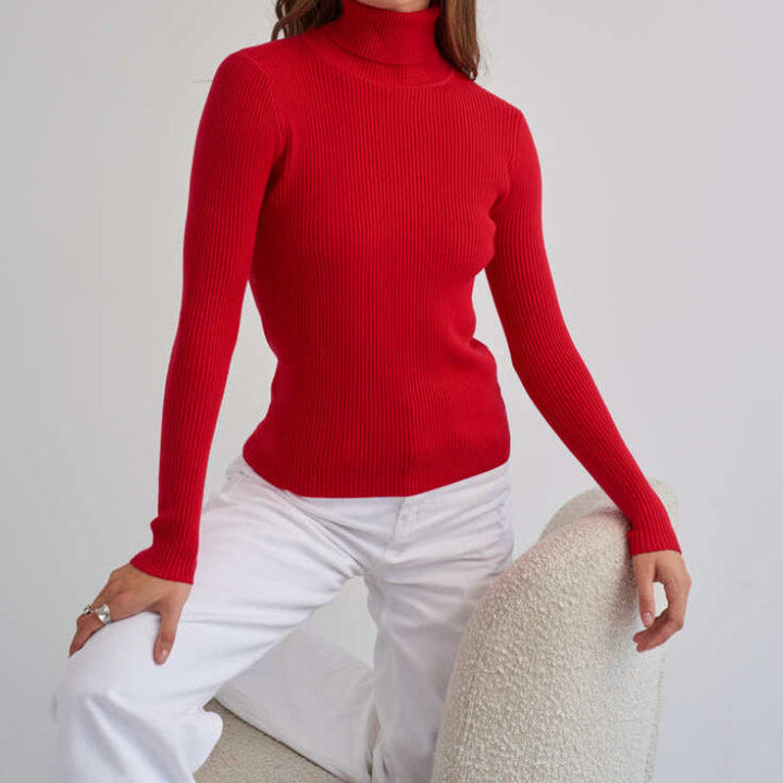 Weicher Rollkragenpullover Winter Gemütlicher Hoher Kragen
