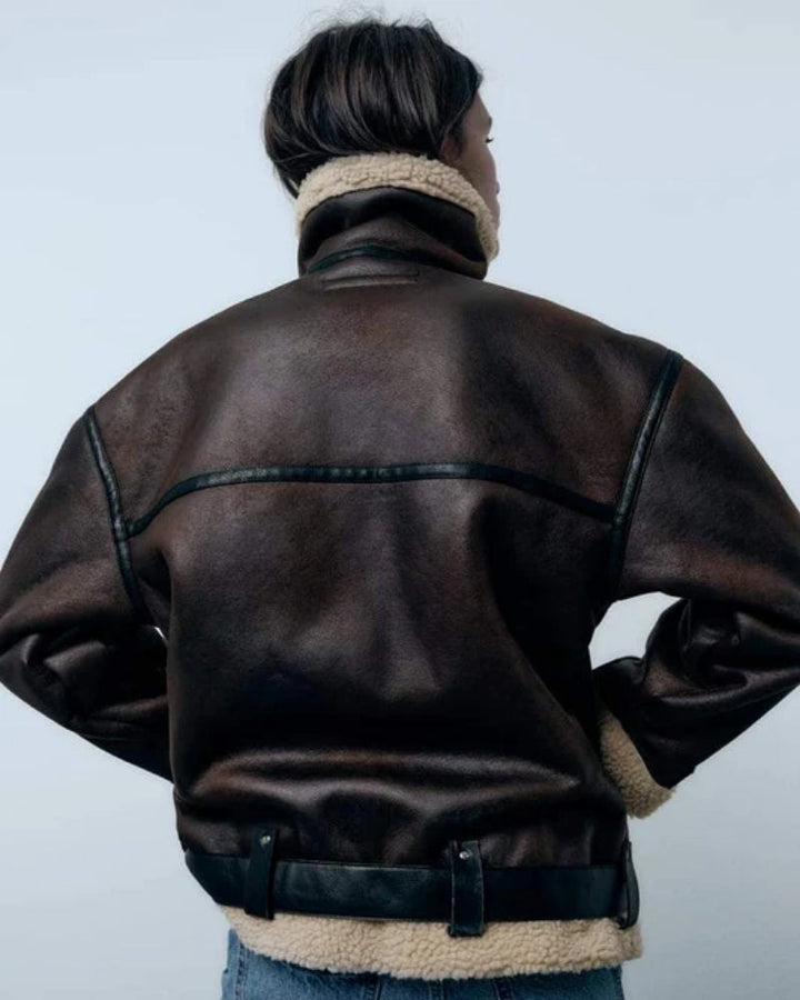 Wasserabweisende Winterjacke Mit Isolierung Revers Täglichen Komfort Und Wärme