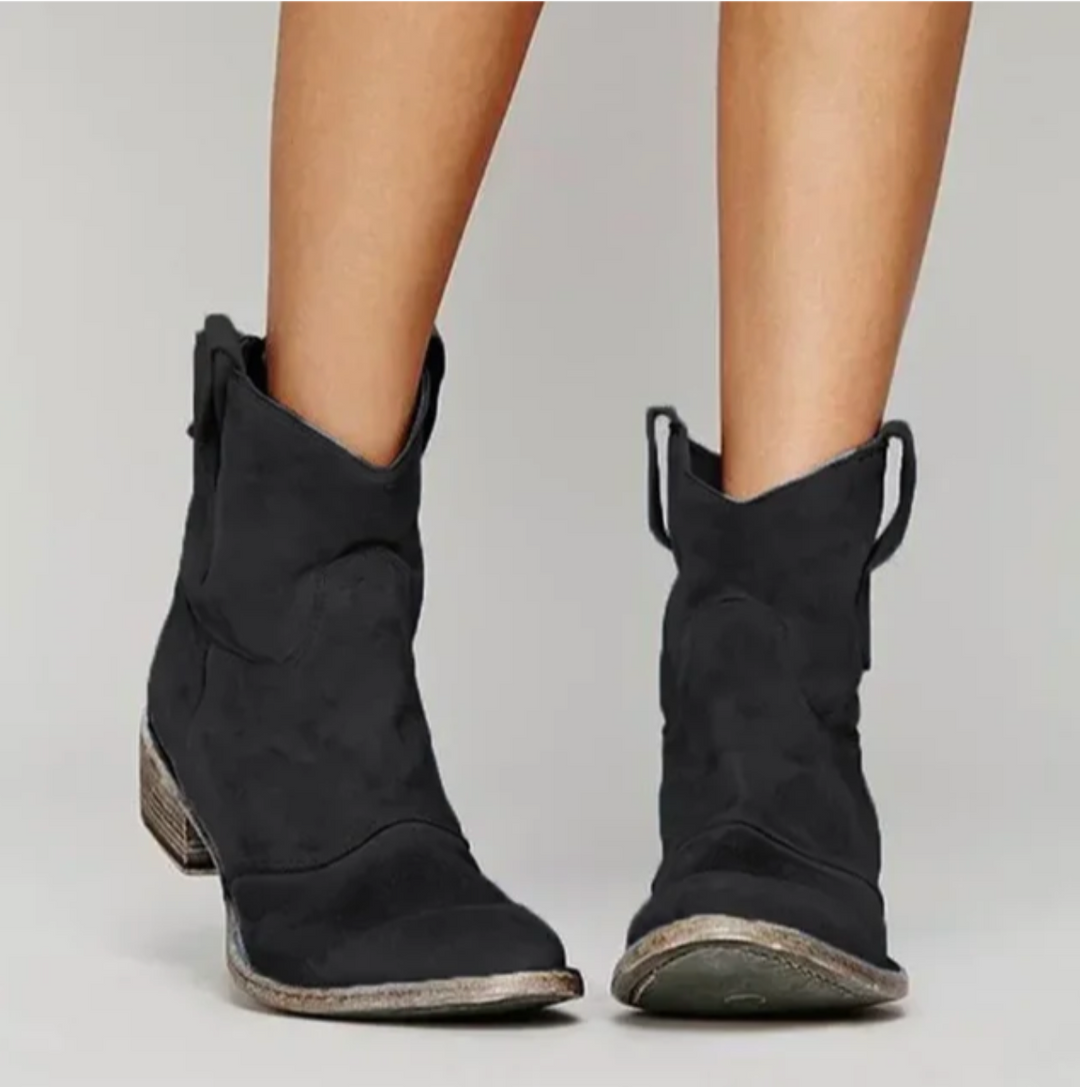 Wildleder-Westernstiefel Stilvoll Und Bequem Western-Look