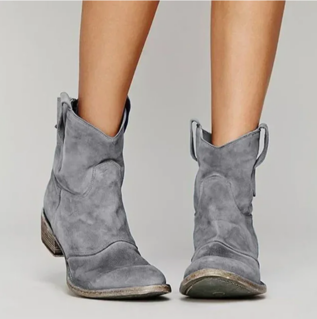 Wildleder-Westernstiefel Stilvoll Und Bequem Western-Look