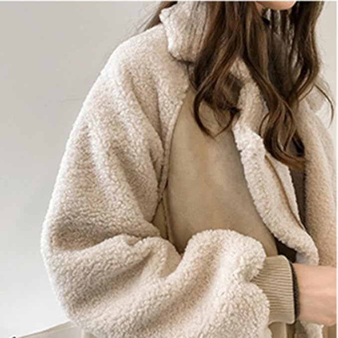 Damen Wildledermantel Wintermantel Aus Wildleder Wärme