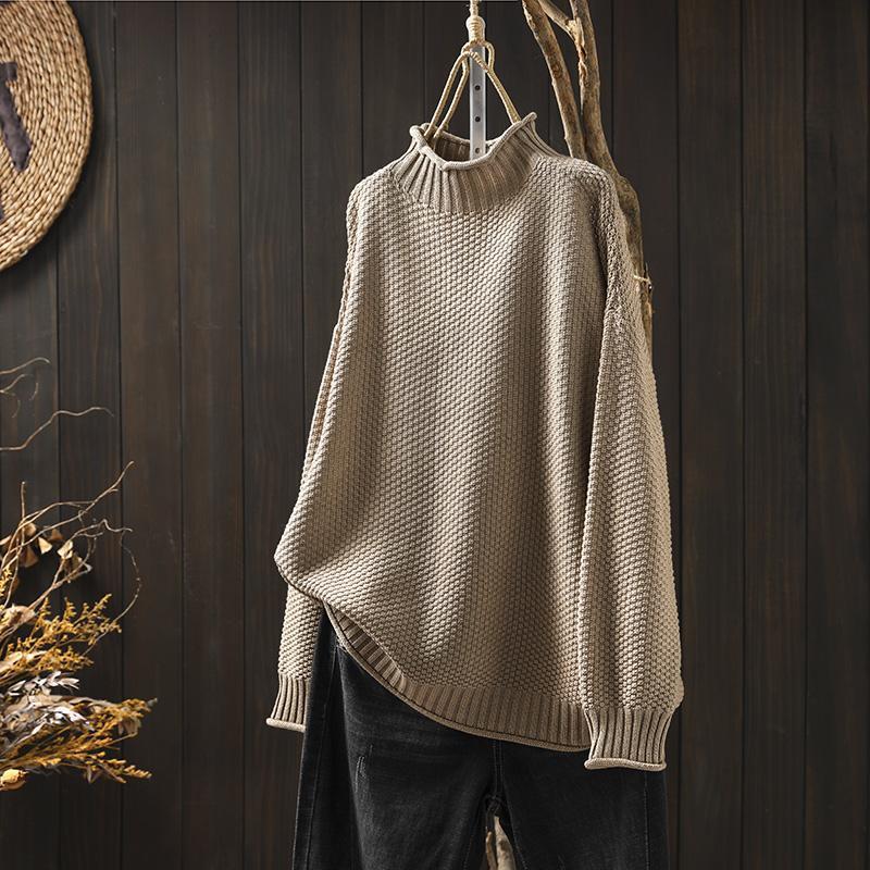Strickpullover Wärme Atmungsaktivität Ganzen Tag Komfort Strickwaren-Basics
