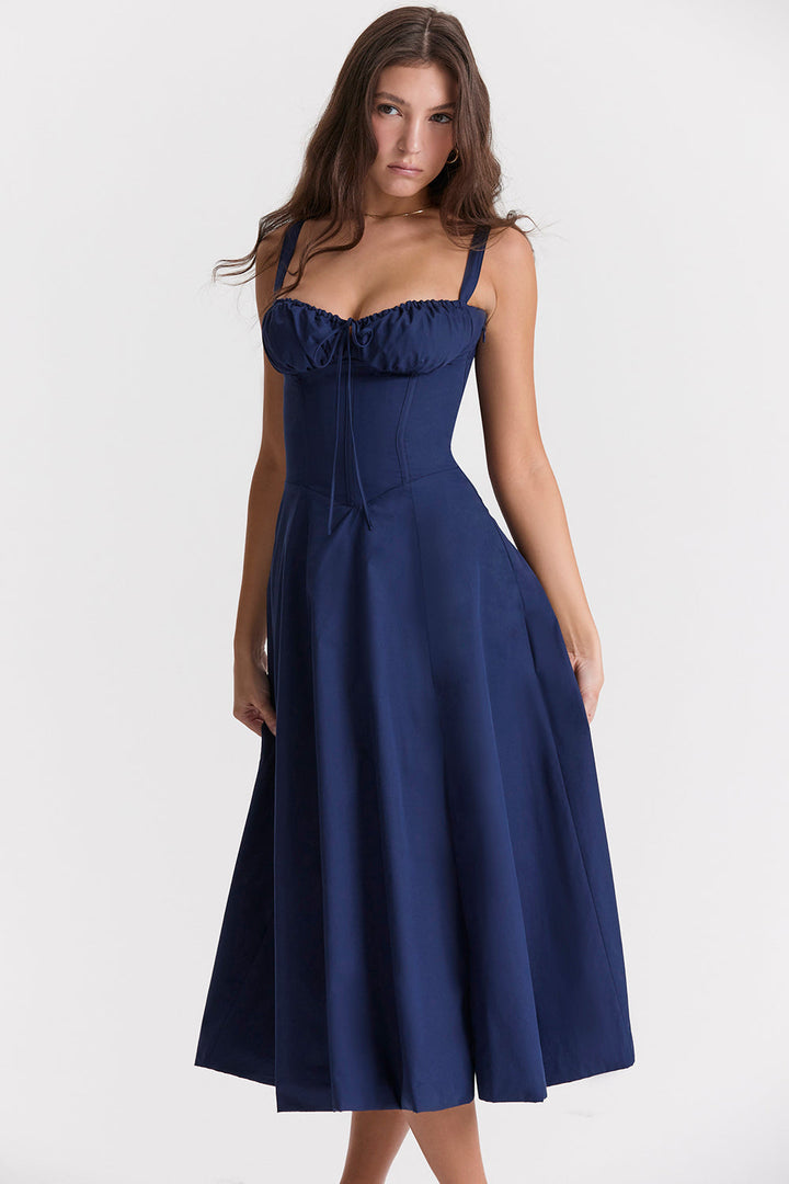 Luma | Damen Bustier-Kleid – Moderner Frühlingsprint, Taillierter Schnitt & Femininer Look