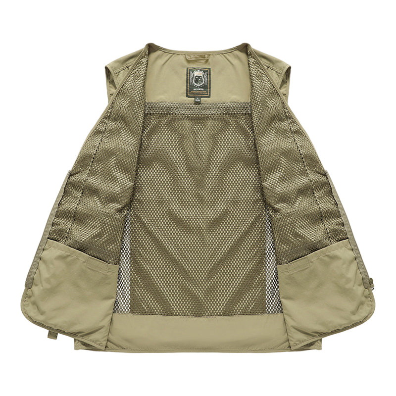 Damen Cargo Weste – Atmungsaktive Netz-Weste mit Vielen Taschen
