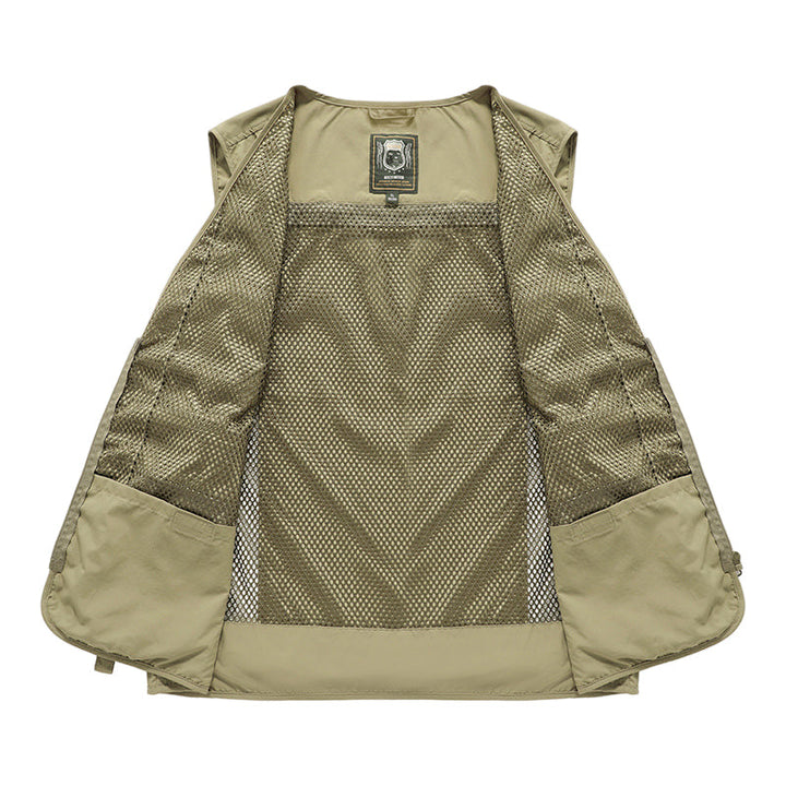 Damen Cargo Weste – Atmungsaktive Netz-Weste mit Vielen Taschen