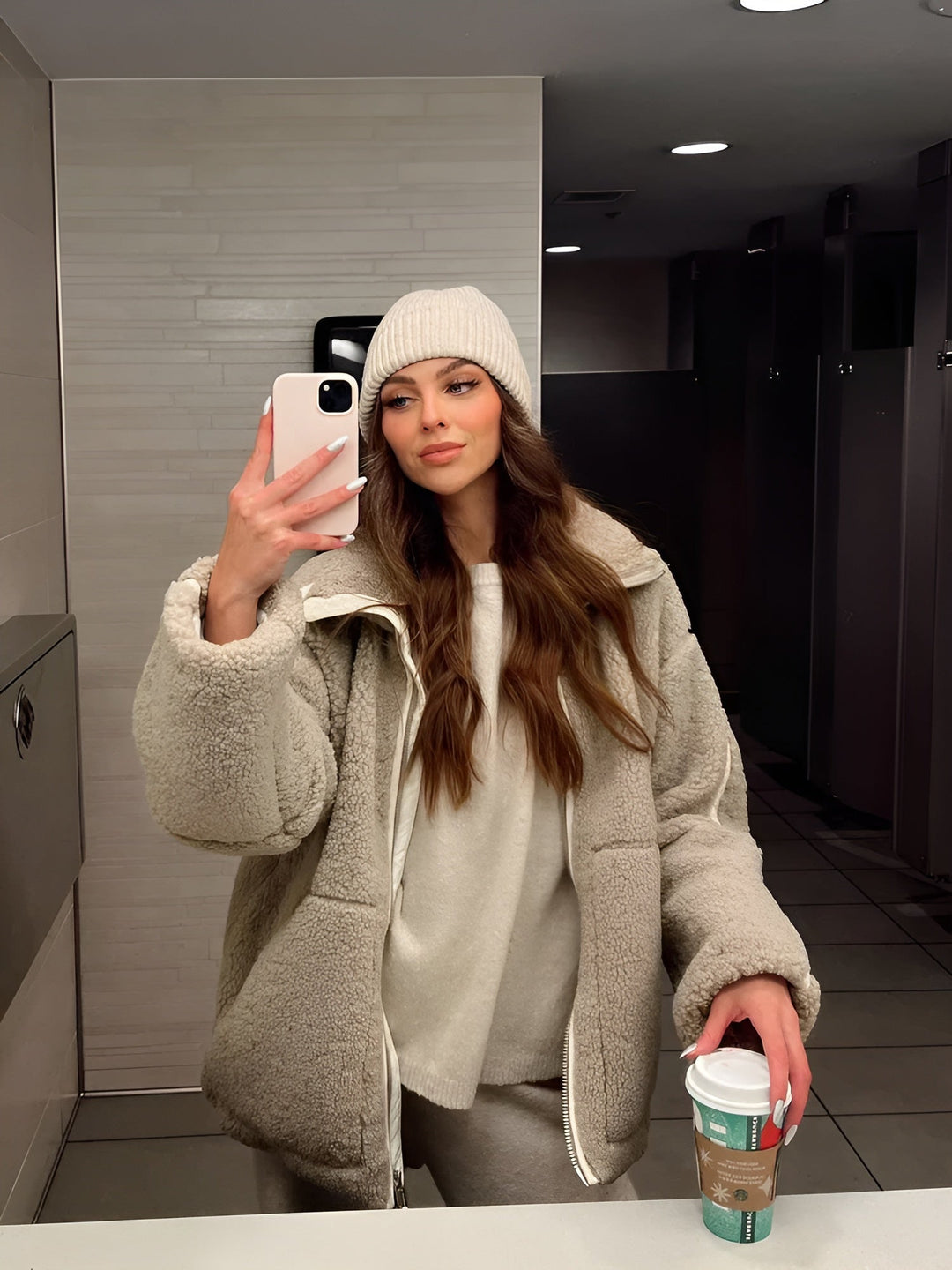 Teddyjacke für stilvolle Wärme bei kaltem Wetter