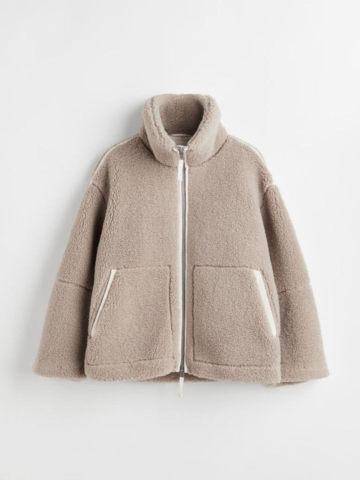 Teddyjacke für stilvolle Wärme bei kaltem Wetter