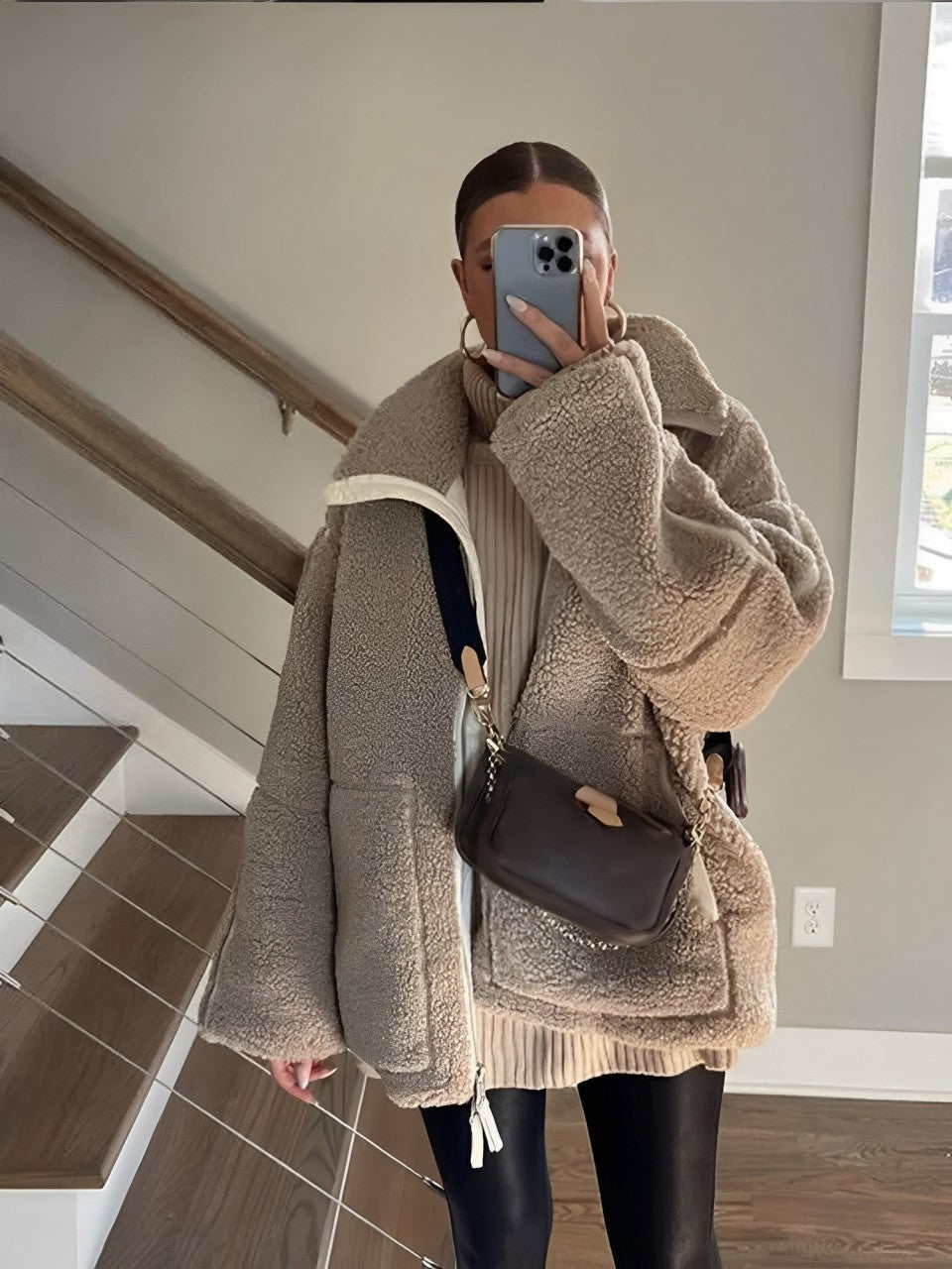 Teddyjacke für stilvolle Wärme bei kaltem Wetter