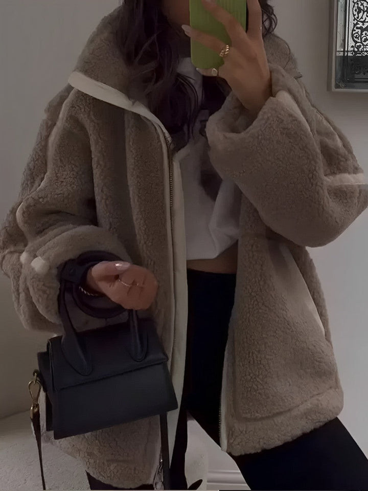 Teddyjacke für stilvolle Wärme bei kaltem Wetter