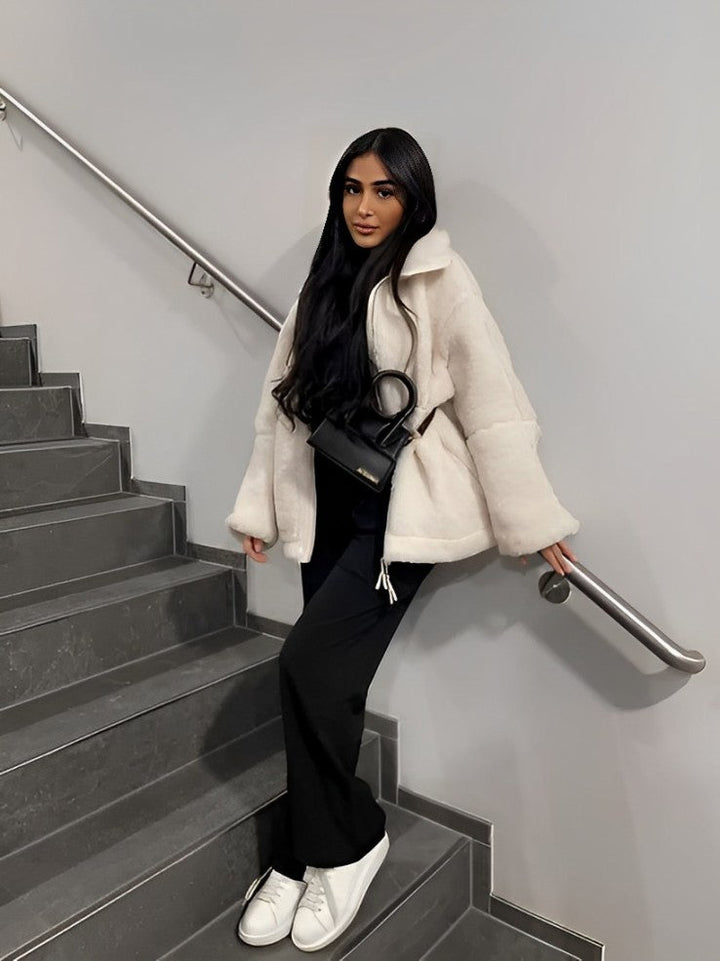 Teddyjacke für stilvolle Wärme bei kaltem Wetter