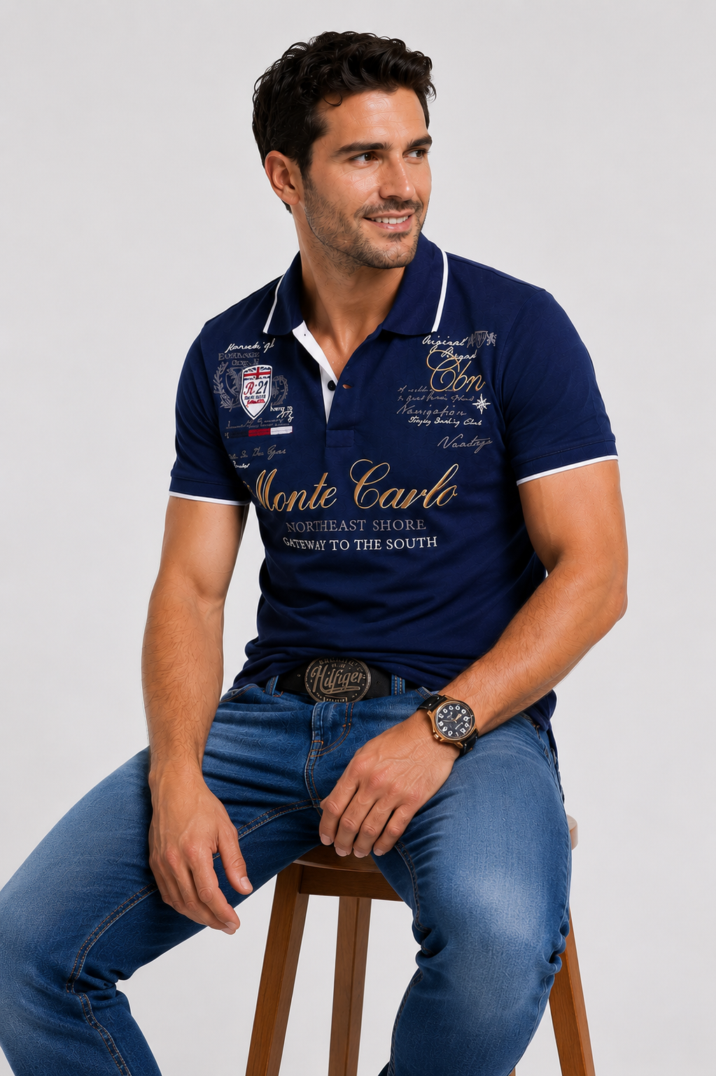 Polohemd Herren Baumwolle – Slim Fit Mit V-Ausschnitt Für Büro Und Freizeit