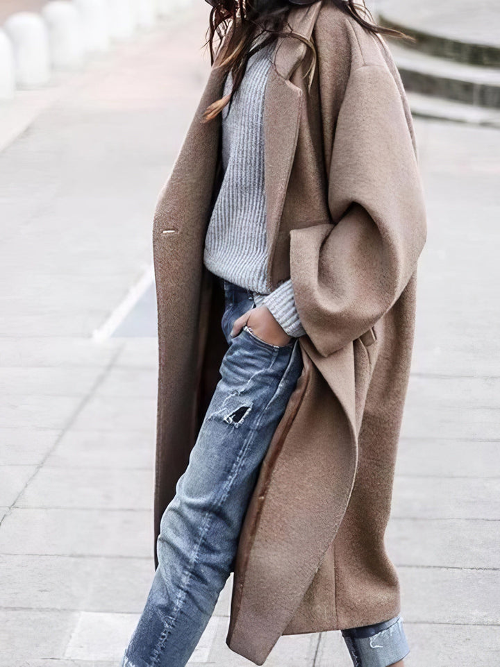 Damen Wintermantel Schlichter Modischer Stil Bequem