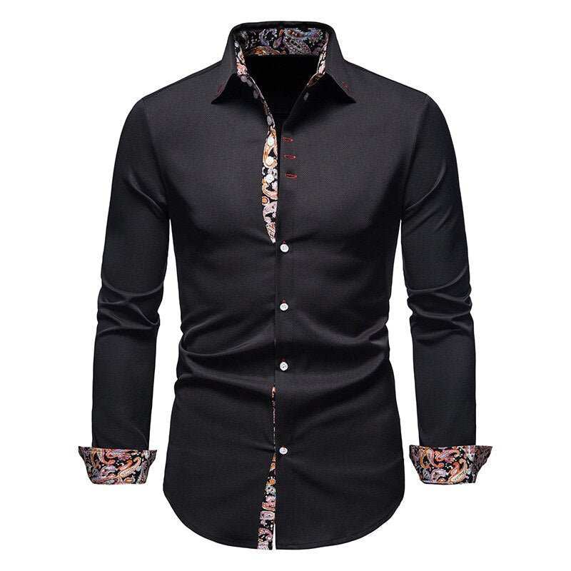Herren Stylisches Langarmshirt Polierte Raffinesse Charme